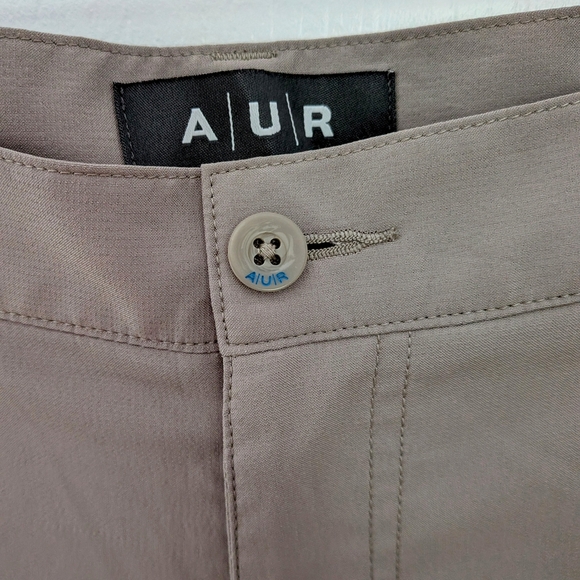 AUR Active Golf Pants – Beige Flat Front Stretch Chinos, Men’s Waist 32 #63 - Picture 4 of 6